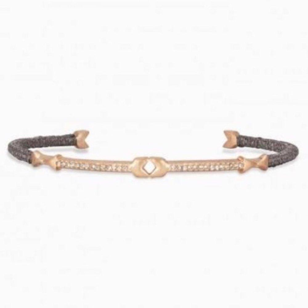 Stella & Dot | Dainty Rose Gold Bracelet Resilience Cuff - Picture 3 of 8